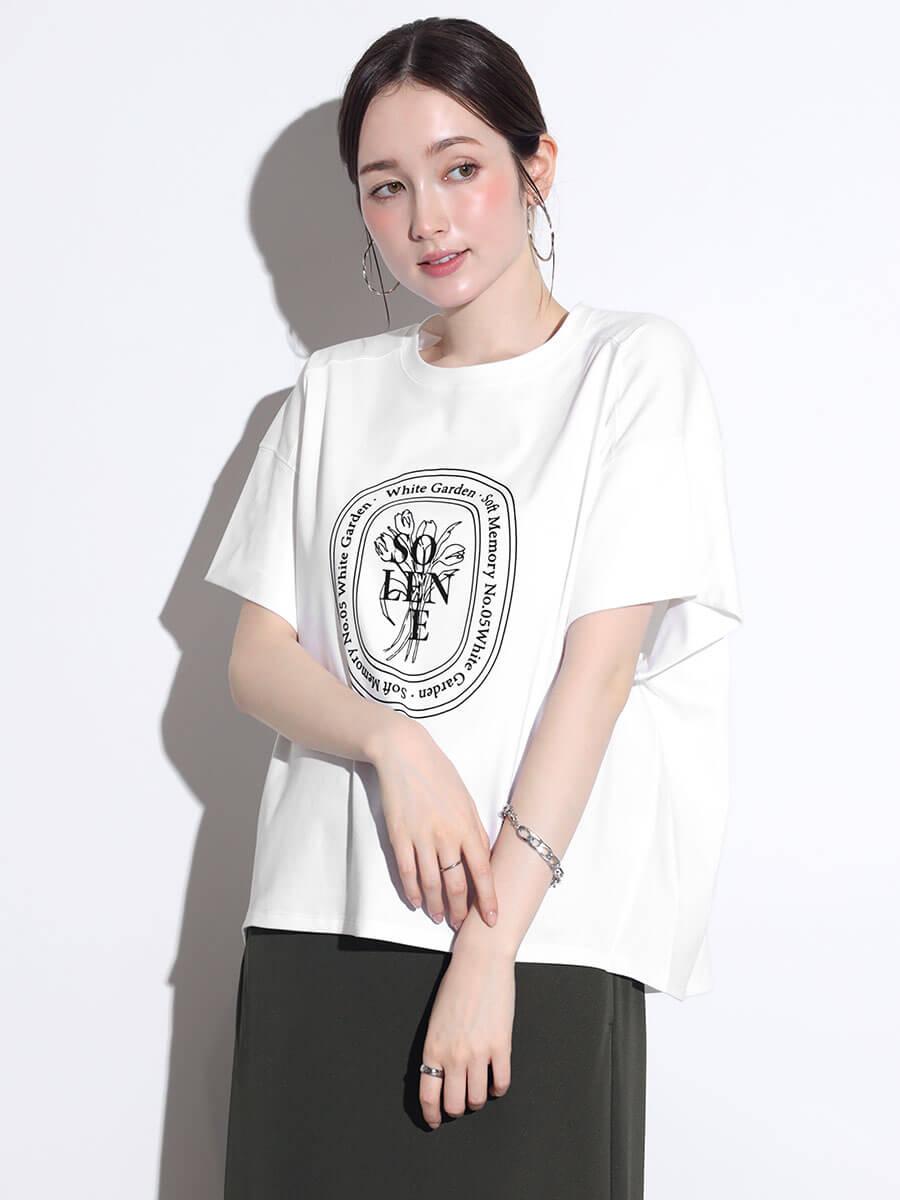 オーバルロゴワイドTシャツ