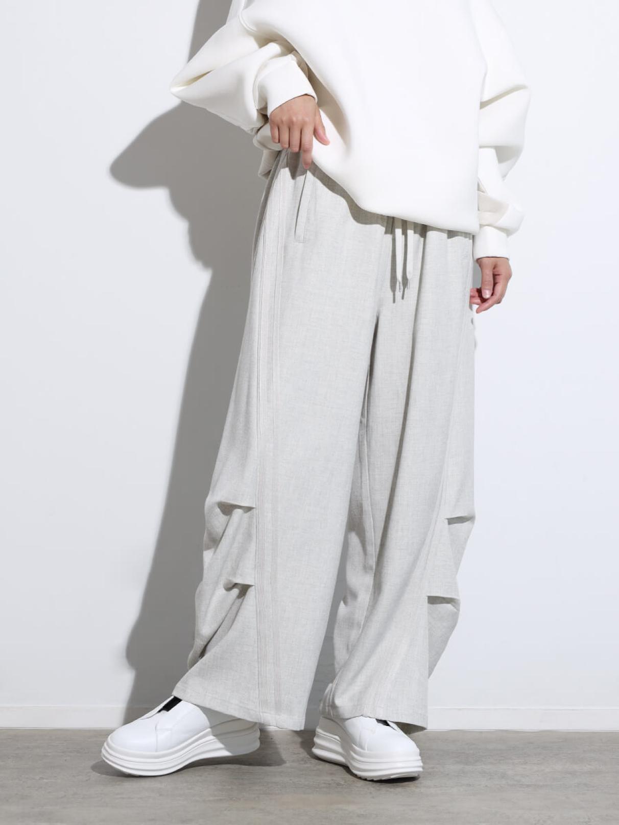 スコットクラブ（SCOTCLUB）/タックデザインサイドラインパンツ タックデザインサイドラインパンツ - SCOTCLUB - SCOTCLUB｜YAMADAYA STORE