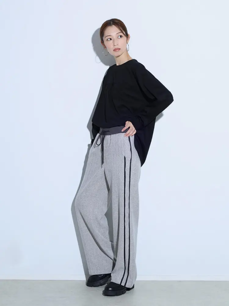 LASUDシアーパラシュートパンツ ブラック スコットクラブ ヤマダヤ シップス LASUDシアーパラシュートパンツ ブラック スコットクラブ