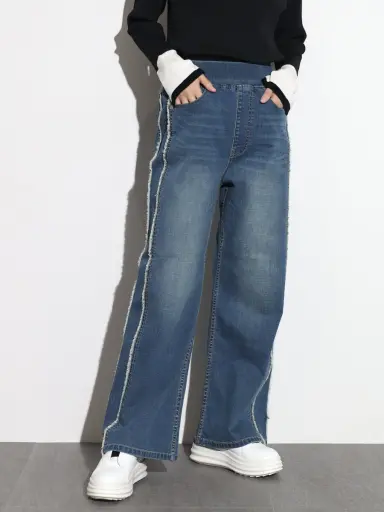 サイドフリンジデニムパンツ - SCOTCLUB - SCOTCLUB｜YAMADAYA STORE