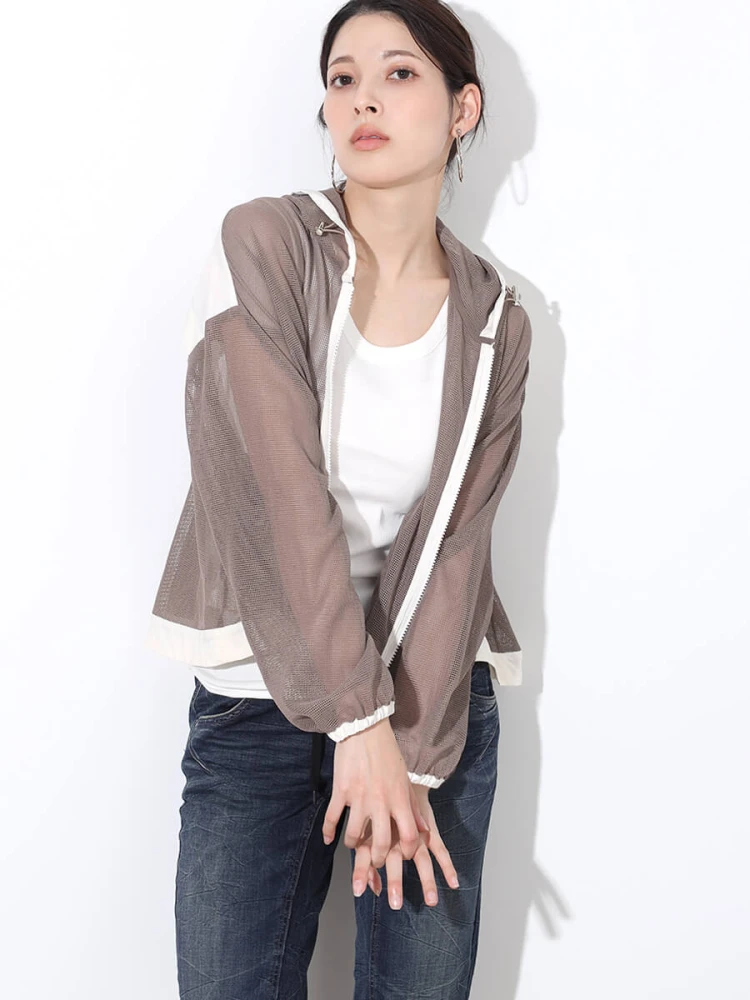 新品タグ付19500円 scot club ayane ジップアップパーカー ayane アヤン 新作 2024年春 ダンボールジップアップパーカー