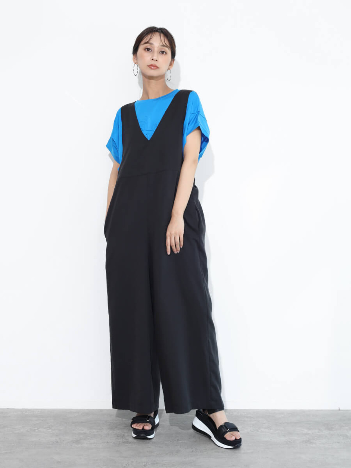 新品　fennel ネックギャザーオールインワン　スコットクラブ ヤマダヤ FENNEL ネックギャザーオールインワン
