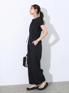SCOT CLUB 新品未使用 黒いジッパー付きロングサロペット SCOTCLUBのオールインワンの商品一覧｜ファッション通販の