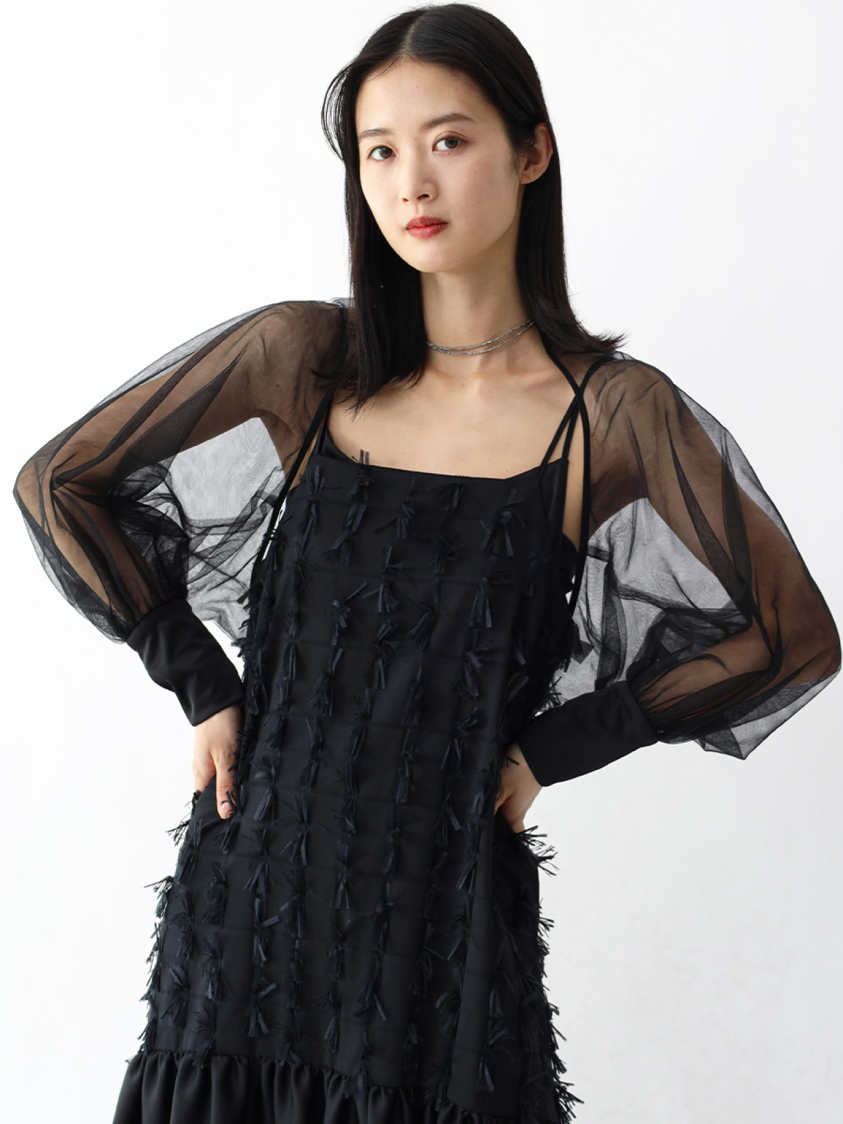 バルーンシルエットシアーボレロ バルーンシルエットシアーボレロ - resil - Aga｜YAMADAYA STORE