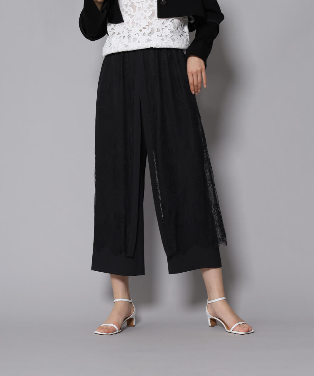 レースワイド パンツ(black color) YAMADAYA STORE レースワイド パンツ(black color) YAMADAYA STORE