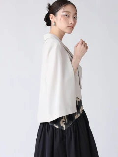 LASUD resil ケープデザインショートジャケット LASUD｜ケープデザインショートジャケット | Rakuten Fashion