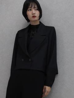 ランタンスリーブテーラードショートジャケット - resil - Aga