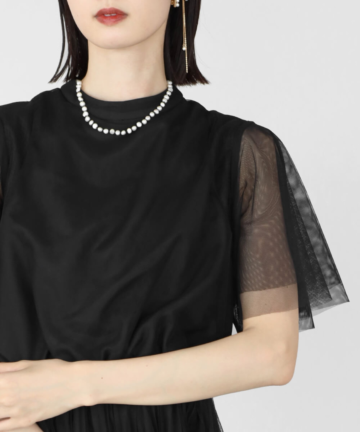 チュールプリーツドレス - resil - Aga｜YAMADAYA STORE