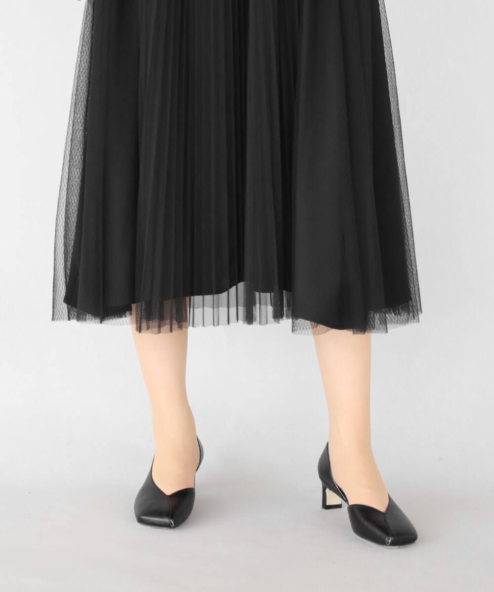 チュールプリーツドレス - resil - Aga|YAMADAYA STORE チュールプリーツドレス - resil - Aga|YAMADAYA STORE