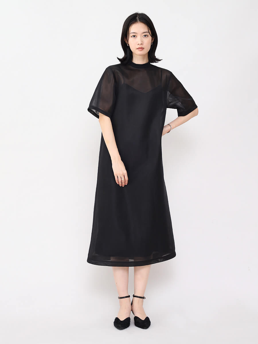 ダブルラッセルメッシュワンピース YAMADAYA STORE