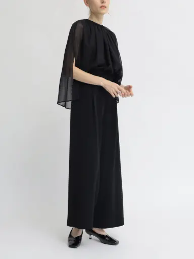 【新品タグ付き】パンツドレス フリル付き ヤマダヤ オールインワン petirobeのドレスの商品一覧｜ファッション通販のYAMADAYA STORE