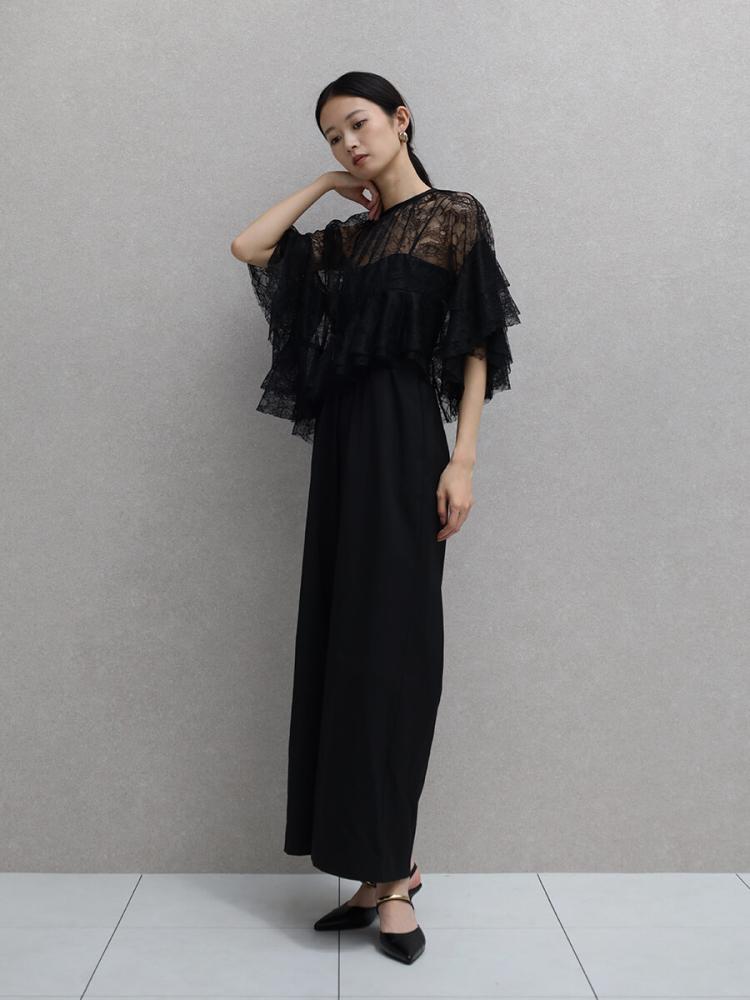 resil×足利 ゴブラン織りオールインワン （ブラック）　ヤマダヤ resilのオールインワン/サロペットの商品一覧｜ファッション通販の