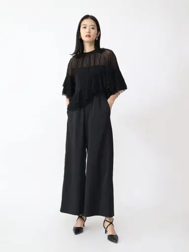 【新品未使用】ヤマダヤ　レースビスチェオールインワン　Aga Black Agaのオールインワン/サロペットの商品一覧｜ファッション通販の