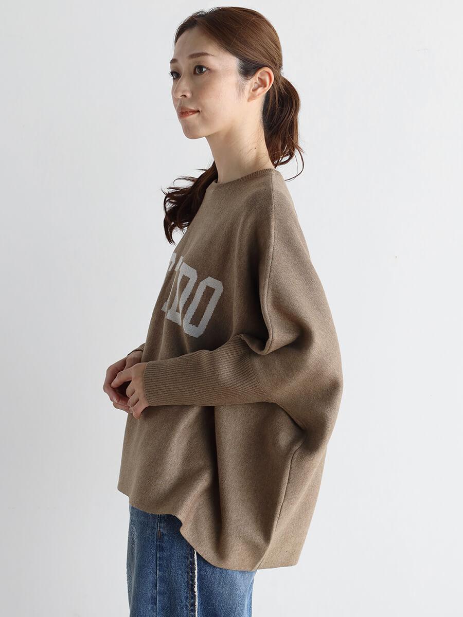 ロゴワイドドルマンニット - MEDOC original - CLOVE｜YAMADAYA STORE