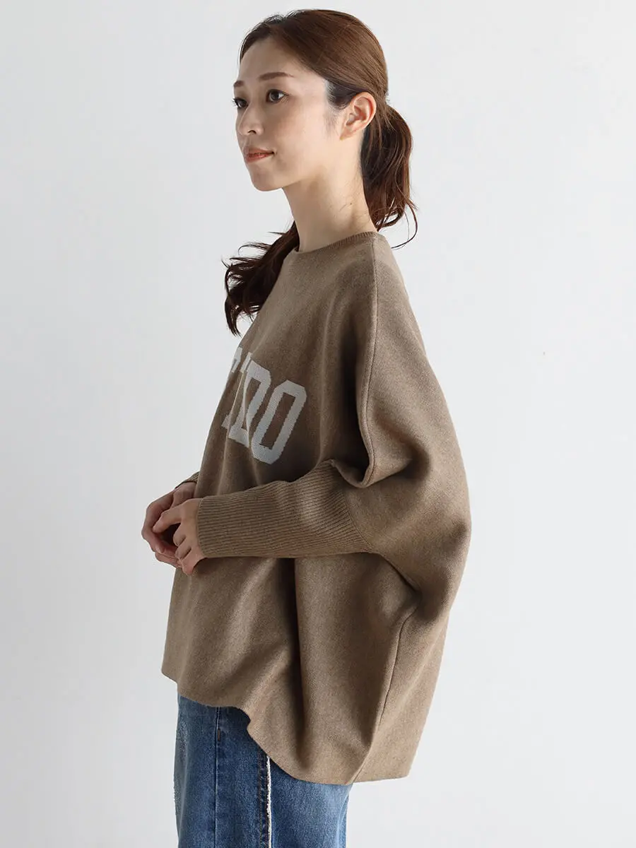 ロゴワイドドルマンニット - MEDOC original - CLOVE｜YAMADAYA STORE