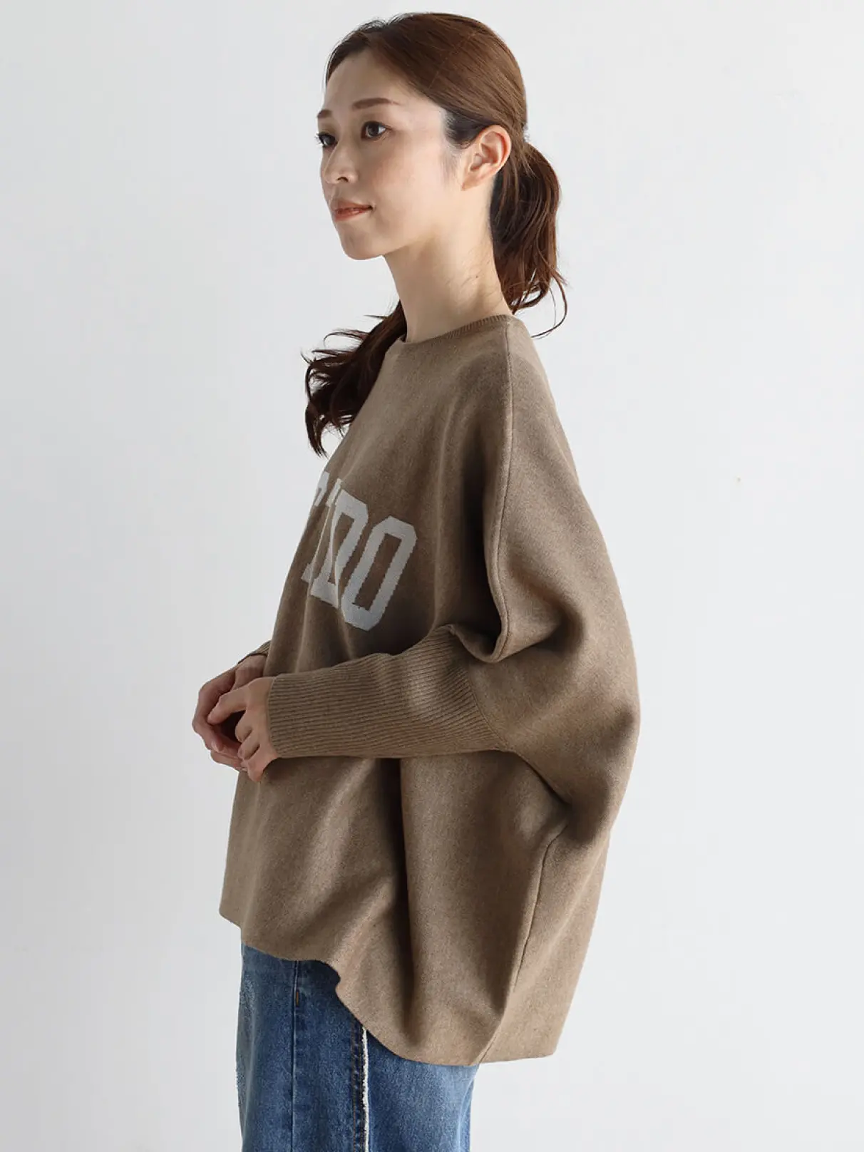 ロゴワイドドルマンニット - MEDOC original - CLOVE｜YAMADAYA STORE
