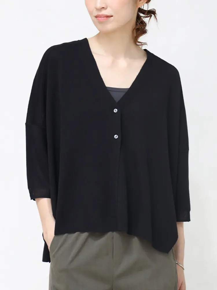 Vネックサマーニットカーディガン - MEDOC original - CLOVE｜YAMADAYA