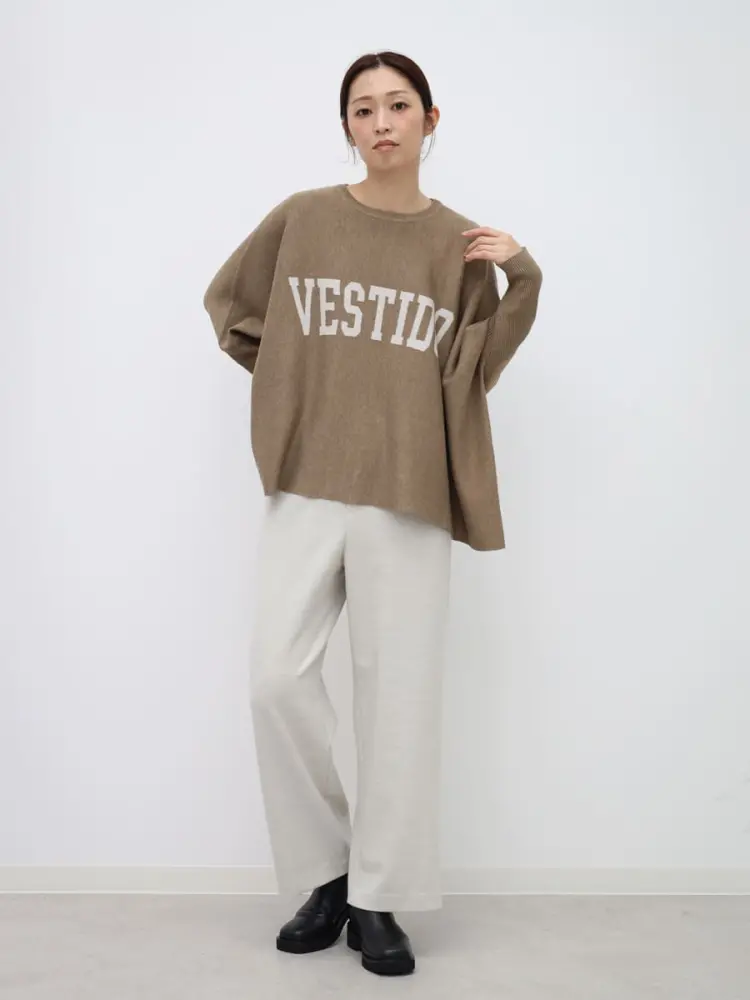 ロゴワイドドルマンニット - MEDOC original - CLOVE｜YAMADAYA STORE