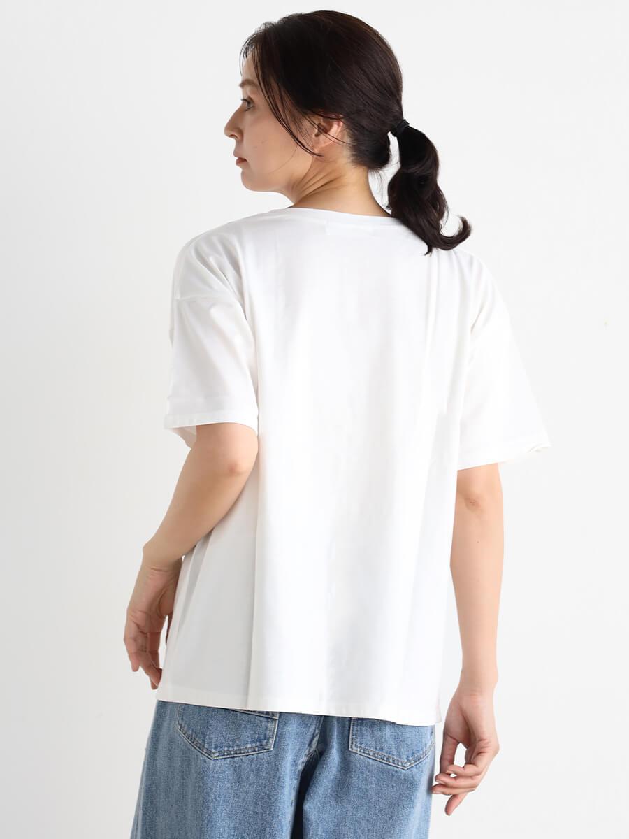 音楽イラスト Tシャツ クリーム色　sサイズ　インド刺繍 音楽イラスト Tシャツ クリーム色 sサイズ インド刺繍 - メルカリ