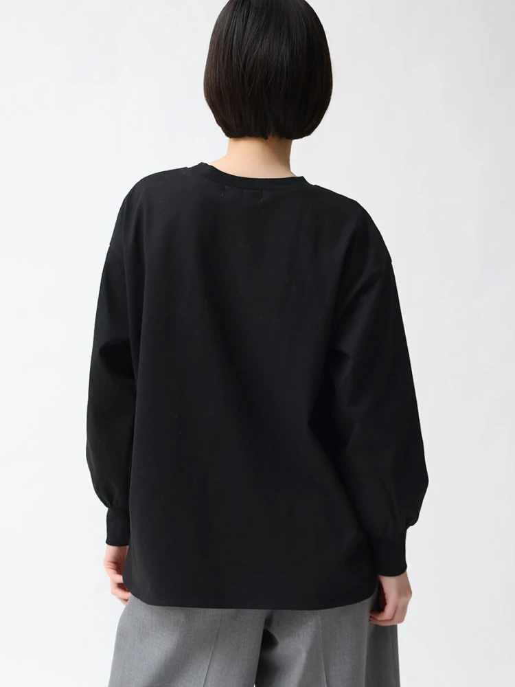 ELEONORA AMADEI 長袖トップス M ブラック ELEONORA AMADEI 長袖トップス M ブラック 【公式通販】
