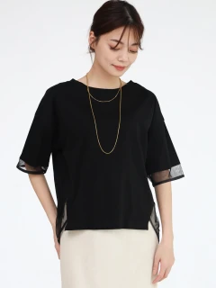 ヤマダヤMIREPOIX バックプリーツチュニックＴシャツ ヤマダヤ MIREPOIX バックプリーツチュニックTシャツ