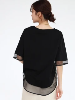 新品　ヤマダヤ　メドック　チュールTシャツ　ブラック チュールドッキングTシャツ - MEDOC original - CLOVE｜YAMADAYA