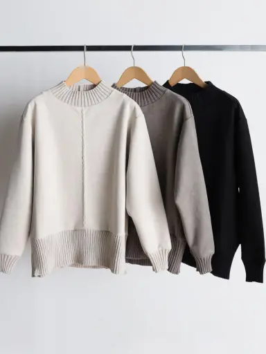 フェイクスエード×リブハイネックPO - MEDOC original - CLOVE