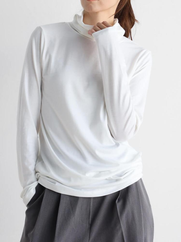 【新品未使用】MEDOC アイボリー タートルネック ニット 長袖 ヤマダヤ タートルネックカットソー - MEDOC original - CLOVE｜YAMADAYA STORE