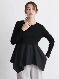 裾フリルデザインプルオーバー - MEDOC original - CLOVE｜YAMADAYA STORE