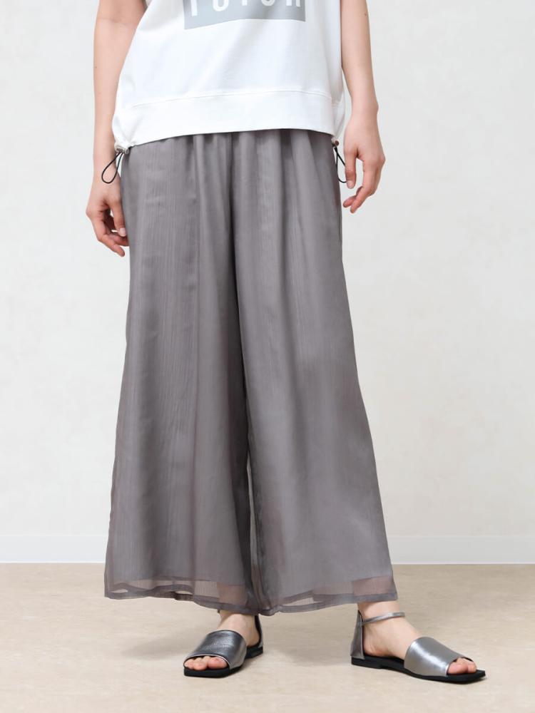 シアーレイヤードワイドパンツ - MEDOC original - CLOVE｜YAMADAYA STORE