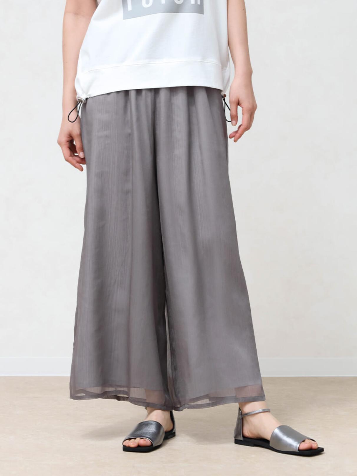 シアーレイヤードワイドパンツ - MEDOC original - CLOVE｜YAMADAYA STORE