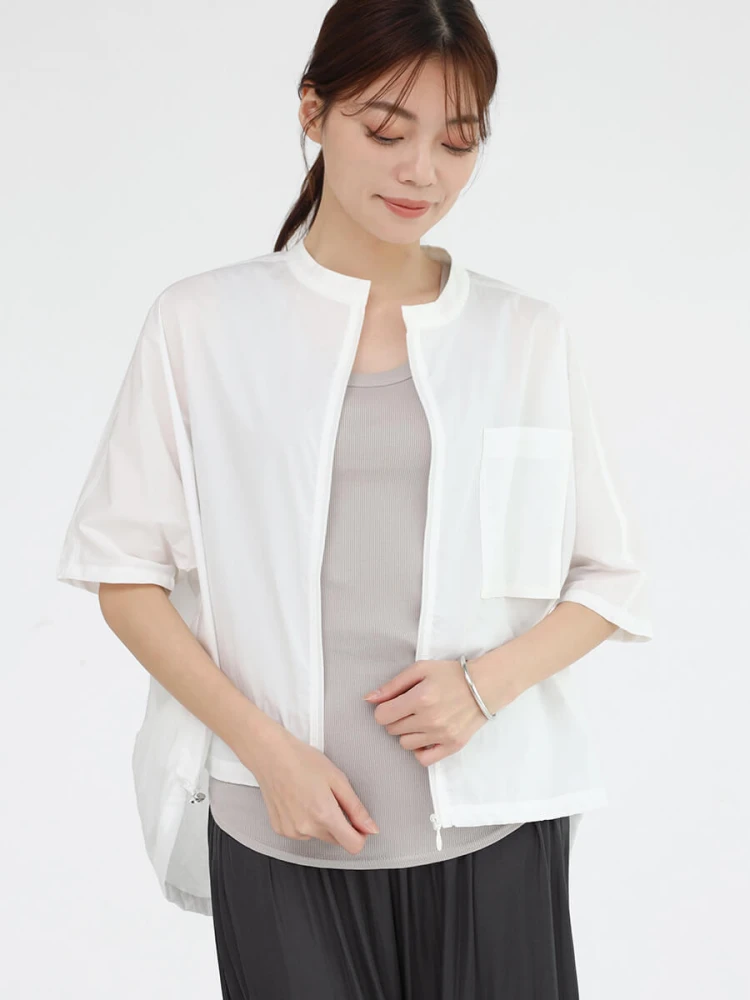 スコットクラブ系列MEDOC original blackドロストジップブラウス ドロストジップブラウス - MEDOC original - CLOVE｜YAMADAYA STORE