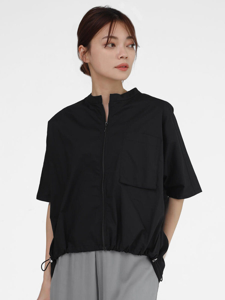 ドロストジップブラウス - MEDOC original - CLOVE｜YAMADAYA STORE