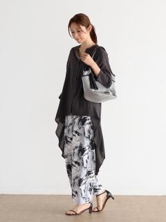 レザーパイピングメッシュトートバッグ - MEDOC original - CLOVE