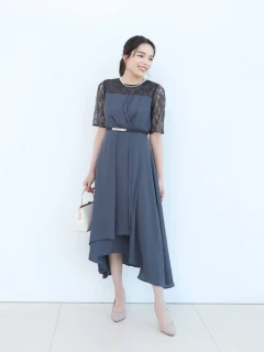 【専用】YAMADAYA ★Rire Fete レース切替ドレス9号✨超美品 1_s.webp