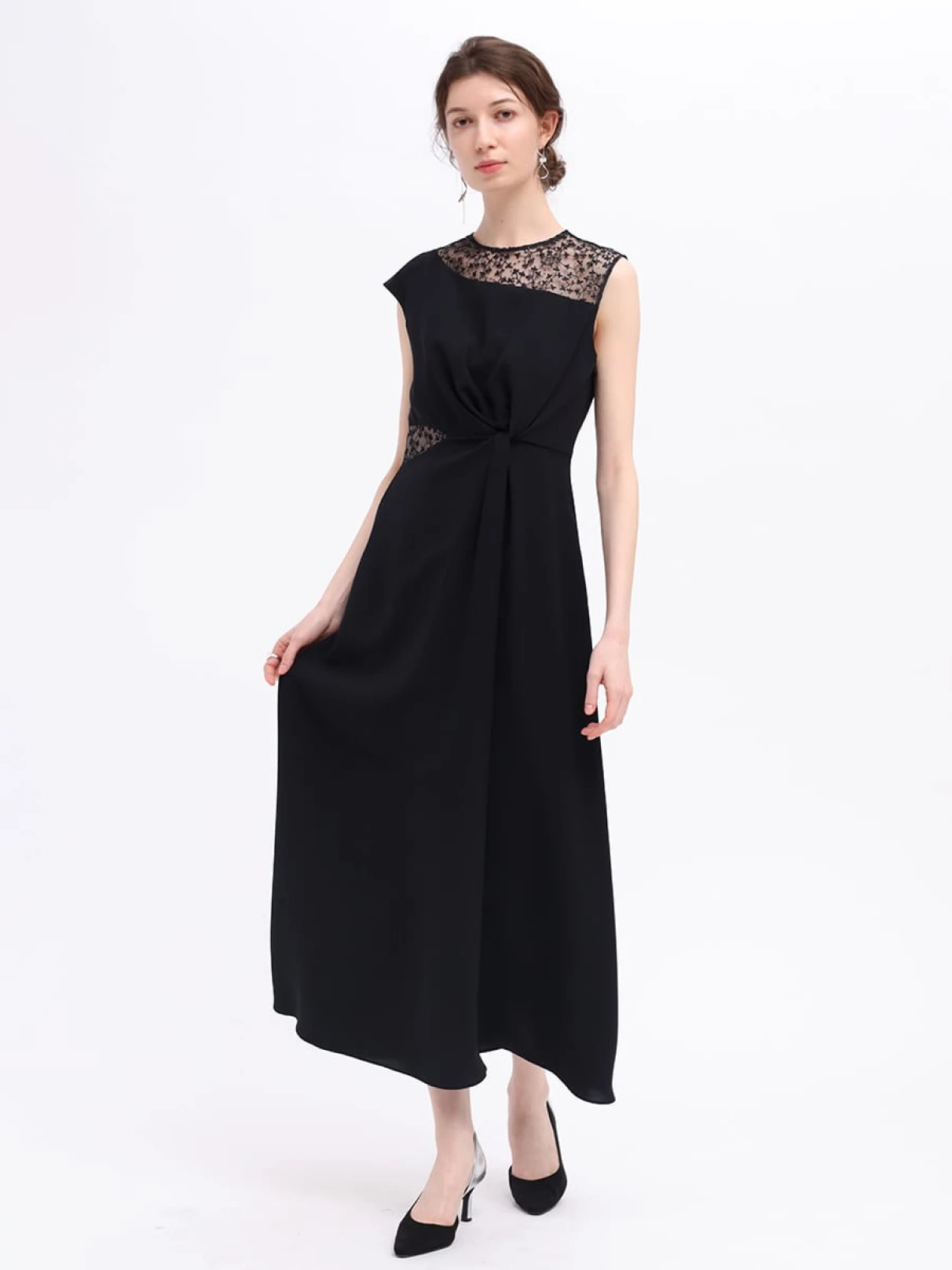 チュール刺繍デザインドレス - Rire Fete - petirobe｜YAMADAYA STORE