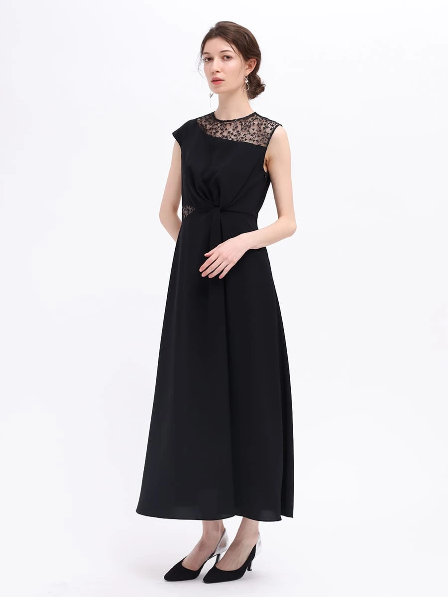 チュール刺繍デザインドレス - Rire Fete - petirobe｜YAMADAYA STORE