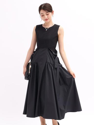新品タグ付rire feteプリーツパフドレススコットクラブロングワンピース 安い 価格ファッション - 新品タグ付rire feteプリーツパフ