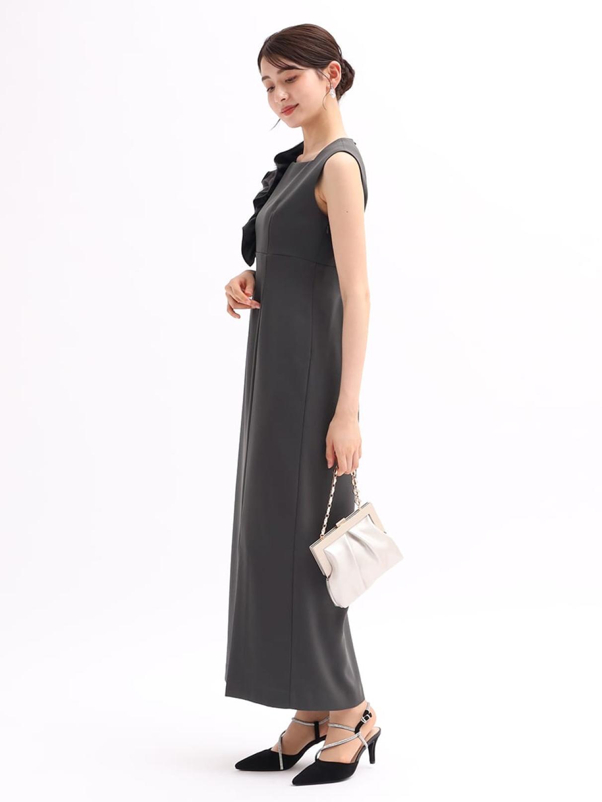 フリルショルダーIラインドレス - Rire Fete - petirobe