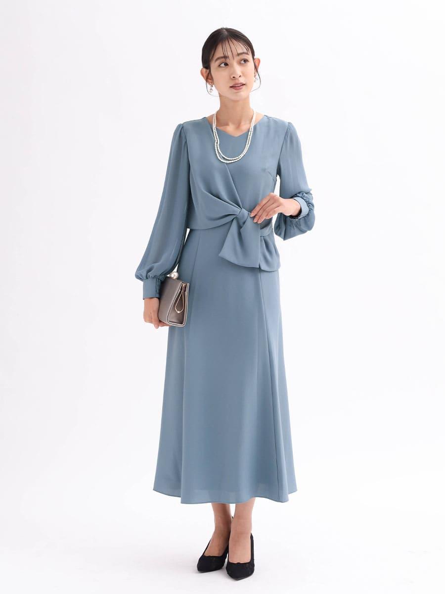 ウエストリボンワンピース YAMADAYA STORE ウエストリボンワンピース YAMADAYA STORE
