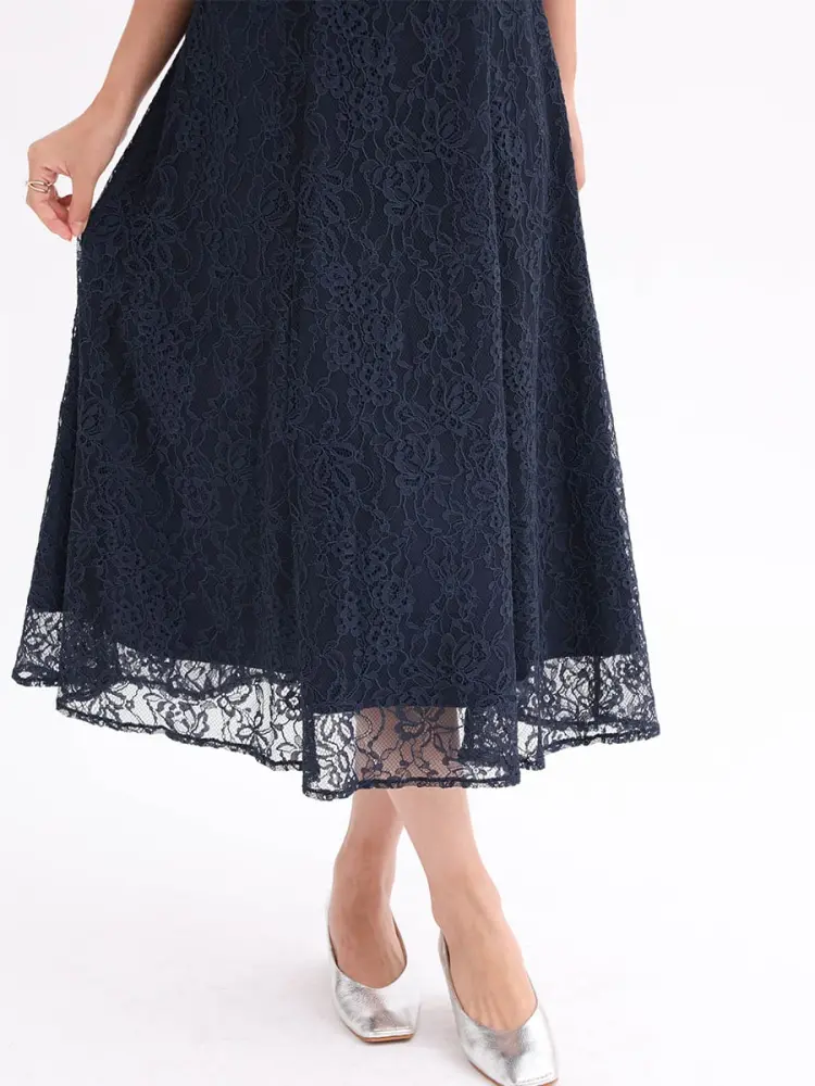 ヤマダヤ　Rire Fete ケープライクレースワンピース ケープライクレースワンピース - Rire Fete - petirobe