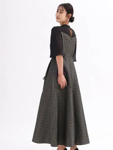 極美品❤︎リルフェテ フラワージャガード ドレス ワンピース 花柄 TODAYFUL - louren フラワージャガードペンシルドレスの通販 by