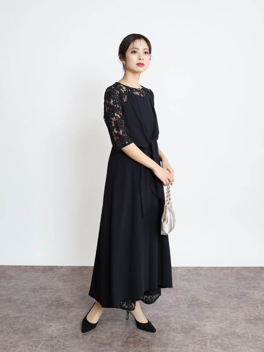 専用です。新品　リルフェテ　オールインワン　パンツドレス　ネイビー 専用です。新品 リルフェテ オールインワン パンツドレス