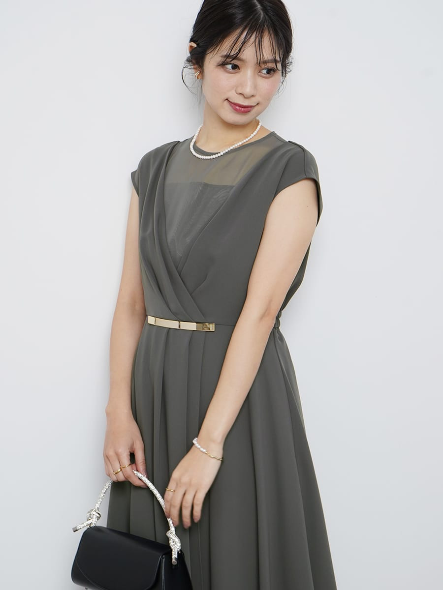 アクセントゴールドドレス×レースパンツセットアップ YAMADAYA STORE アクセントゴールドドレス×レースパンツセットアップ YAMADAYA STORE