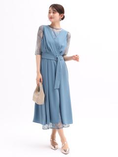 今期　新品　ヤマダヤ　Rire Fete パール付　レースオールイン　ワンピース 今期 新品 ヤマダヤ Rire Fete パール付 レースオールイン