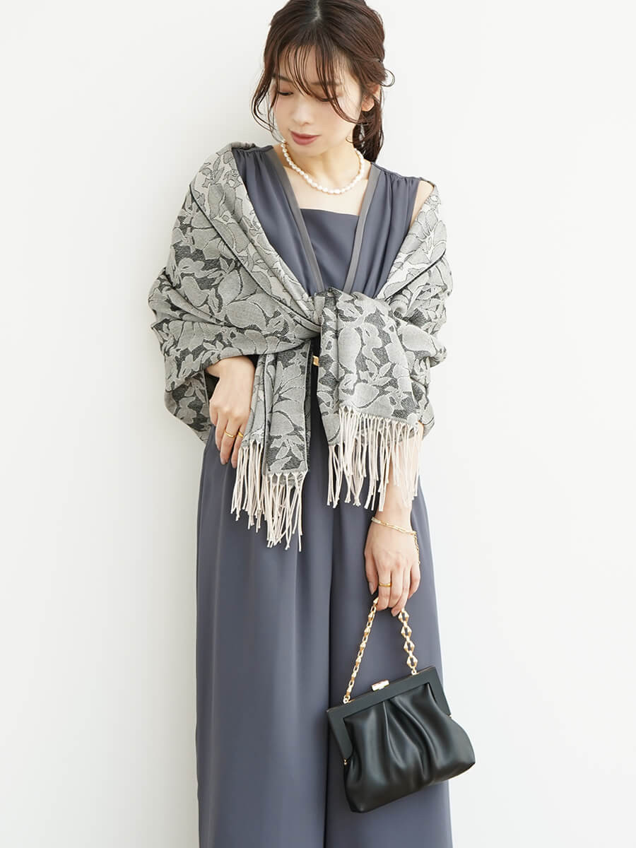 フラワージャガードストール YAMADAYA STORE フラワージャガードストール YAMADAYA STORE