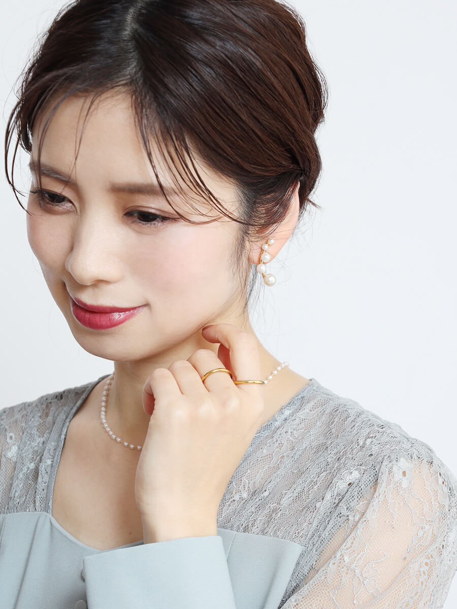 ステップパールイヤリング YAMADAYA STORE ステップパールイヤリング YAMADAYA STORE