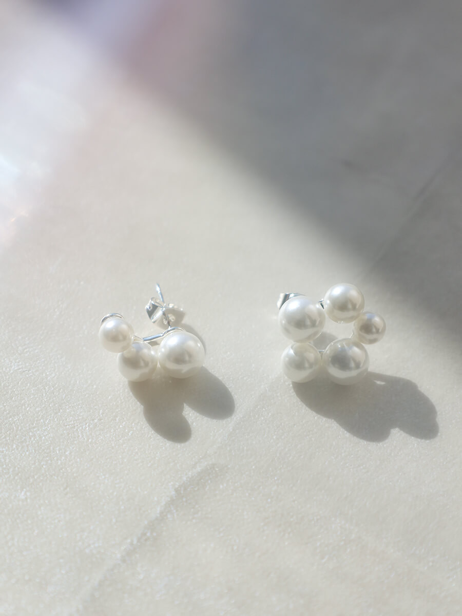 アシンメトリーパールピアス YAMADAYA STORE アシンメトリーパールピアス YAMADAYA STORE