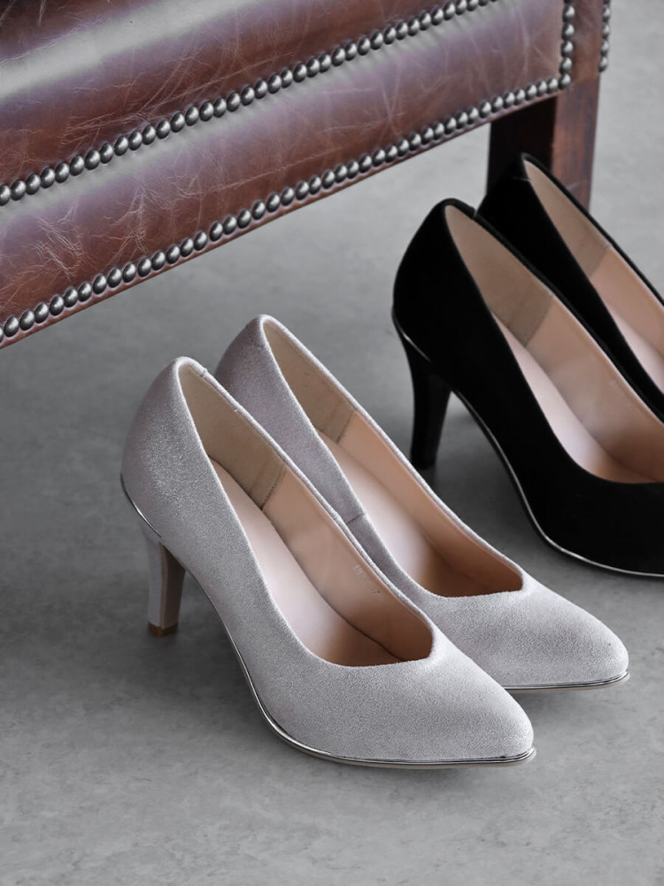 nouer ベージュ グリッターハイヒール nouer ベージュ グリッターハイヒール