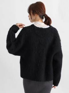 Vネックシャギーボリュームニット - CLOVE - CLOVE｜YAMADAYA STORE